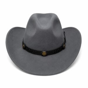 100% Wool Cowboy Hat for Women and Men, Western Pure Leather Band Hat Panama Hats Cowboy & Cowgirl Hats Felt Wide Brim Women Men Wool Fedora Hat - Image 11