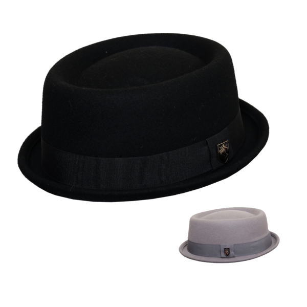 100% Wool Handmade Pure Wool Morden Unisex Pork Pie Hat – Classic Pork Pie HAT – Mods and Movies Pork Pie Hat for Men and Women, Adult Unisex Porkpie Hats