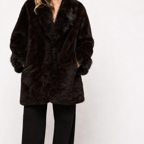 Premium Faux Fur Jacket Women Ultra Soft Luxury Winter Coat Elegant Fit