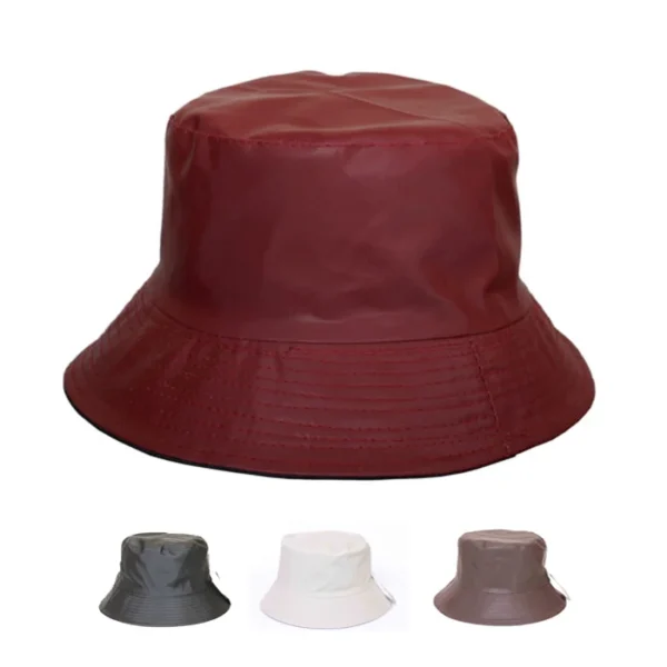 Waterproof Summer Bucket Rain Hat for Men and Women, Reversible and Foldable, Lightweight and Breathable, Wide Brim Bucket Hat, Inner Lining, Wide Brim Hat
