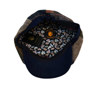 Tommy Shelby Herringbone Patch Baker Boy Caps for Men Patch- 100% Wool Check Parten Cap in Plaid Pattern Style Tweed Flat Grand Wool Cap - Image 7