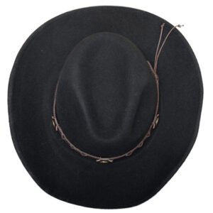 100% Wool Cowboy Hat for Women and Men, Western Pure Leather Band Hat Panama Hats Cowboy & Cowgirl Hats Felt Wide Brim Women Men Wool Fedora Hat - Image 16