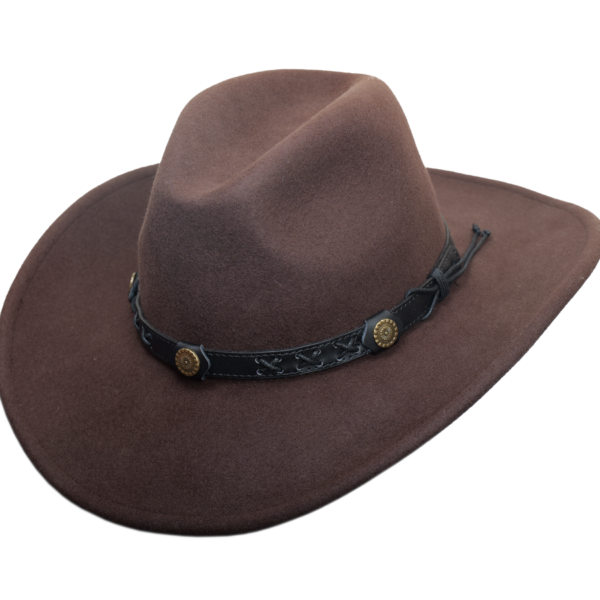 100% Wool Cowboy Hat for Women and Men, Western Pure Leather Band Hat Panama Hats Cowboy & Cowgirl Hats Felt Wide Brim Women Men Wool Fedora Hat