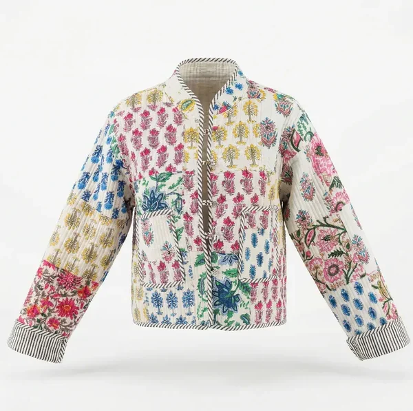 Notting Hill Lightweight, Soft Patchwork Quilted Jacket