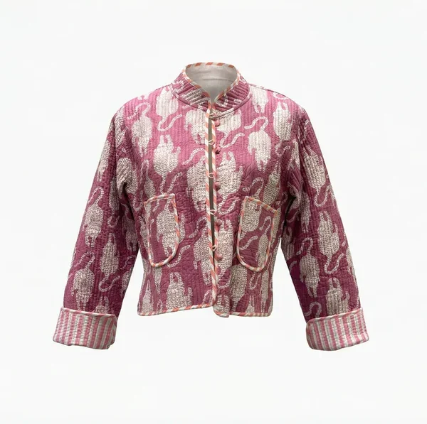 Notting Hill Lightweight, Soft Dusty Rose Leopard Quilted Jacket