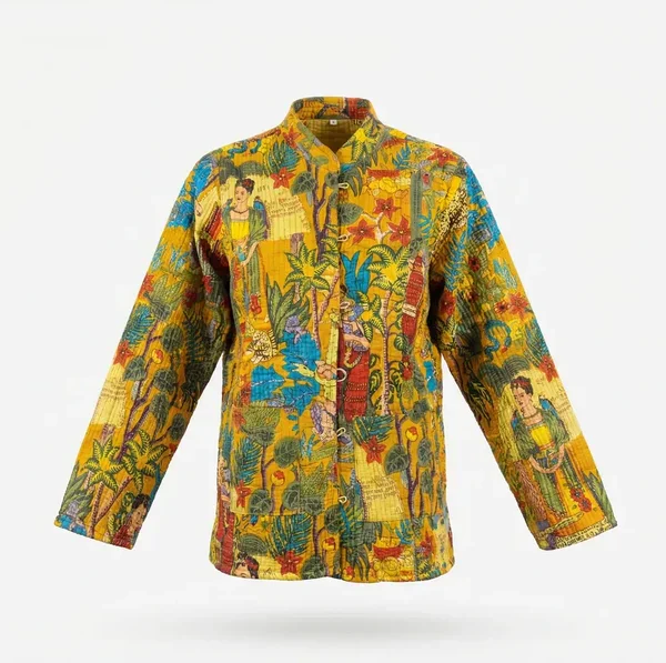 Notting Hill Lightweight, Soft Golden Mustard Eden Story Quilted Jacket