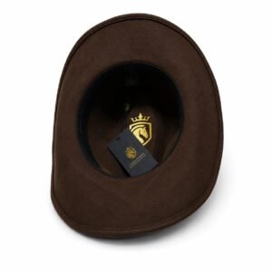 100% Wool Cowboy Hat for Women and Men, Western Pure Leather Band Hat Panama Hats Cowboy & Cowgirl Hats Felt Wide Brim Women Men Wool Fedora Hat - Image 8