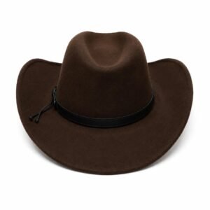100% Wool Cowboy Hat for Women and Men, Western Pure Leather Band Hat Panama Hats Cowboy & Cowgirl Hats Felt Wide Brim Women Men Wool Fedora Hat - Image 20