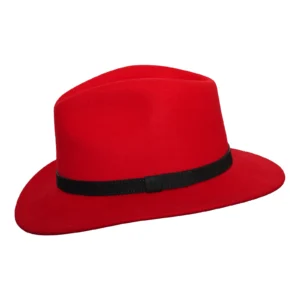 Men’s and Ladies’ Fedora Hat – Wide Brim Wool Felt Fedora – Cowboy Country Style, Classic Wide Brim Fedora Hat Felt Panama Fedora Hats Gentleman Jazz Hat for Beach Party - Image 18