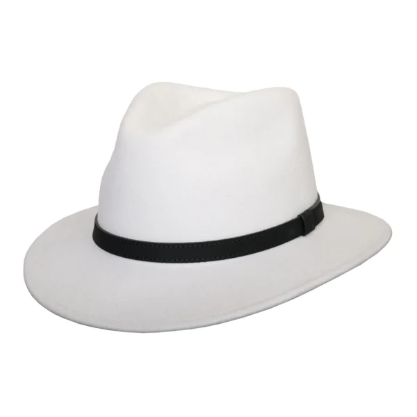 100% Wool Handmade Men’s and Ladies’ Fedora Hat – Wide Brim Wool Felt Fedora – Cowboy Country Style, Classic Wide Brim Fedora Hat Felt Panama Fedora Hats Gentleman Jazz Hat for Beach Party