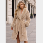 Women’s Long Faux Fur Jacket Faux Fur Jacket Women Fluffy Cropped Coat Winter Streetwear Trend