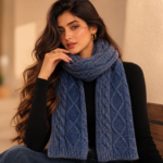 Handmade Pure 100% Wool  Patterned Scarves Cold Weather, Winter Scarf Handmade Plain color 100% Wool Scarf, Plain Soft Shawls