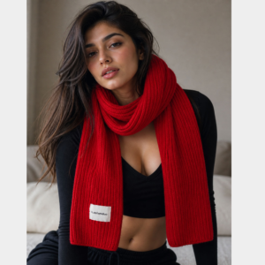 Handmade Wool Scarf, Premium100%  Soft Lining Scarf, Throws Meditation Wrap Mix Wool Shawls - Image 2