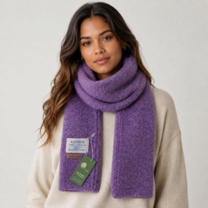 Premium 100%  Soft Lining Scarf, Handmade Light Soft Wool Scarf, Throws Meditation Wrap Mix Wool Shawls - Image 4