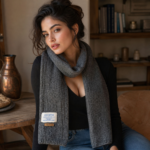 Premium 100%  Soft Lining Scarf, Handmade Light Soft Wool Scarf, Throws Meditation Wrap Mix Wool Shawls
