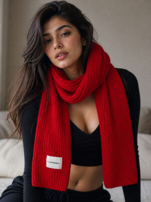 Handmade Wool Scarf, Premium100%  Soft Lining Scarf, Throws Meditation Wrap Mix Wool Shawls - Image 3