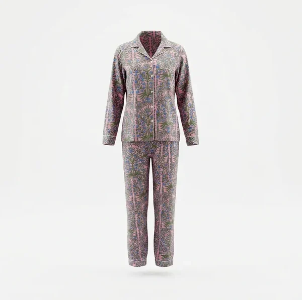 Lightweight, Iris Garden Classic Pajama Set Notting Hill