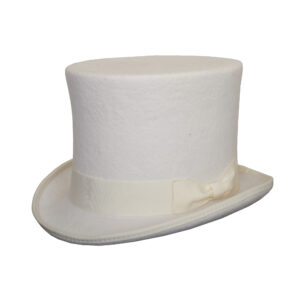 Handmade England Pure Wool Top Hat for Men Satin Lined Topper Hat Mens Tophat Christmas Costume Cap, Wool felt Top Hats for Men | Removeable Feather, High Crown & with Satin lining