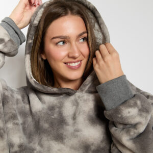 Unisex Adults Extra-Long Sherpa Hoodie Blanket – Charcoal, Cozy Warm Winter Wear for Home & Outdoor Comfort  Hoodie  for Cold - Image 8