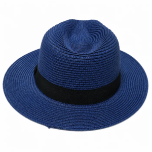 Unisex Wide Brim Straw Fedora Sun Hat Adjustable size rope, Crushable Fedora - Image 29