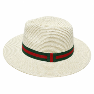 Summer Paper Straw Fedora Hat – Beige - Image 7