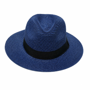 Unisex Wide Brim Straw Fedora Sun Hat Adjustable size rope, Crushable Fedora - Image 9