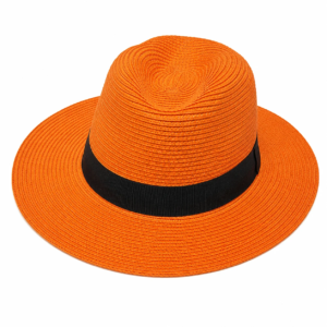 Unisex Wide Brim Straw Fedora Sun Hat Adjustable size rope, Crushable Fedora - Image 15