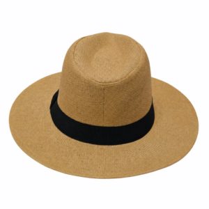 Summer Paper Straw Fedora Hat – Camel, Cream, Beige Adjustable Rope Hat - Image 7