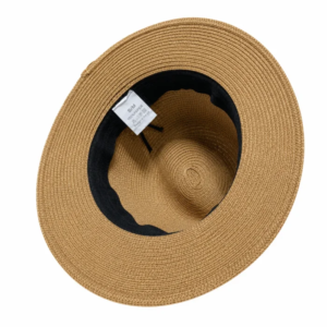 Unisex Wide Brim Straw Fedora Sun Hat Adjustable size rope, Crushable Fedora - Image 22