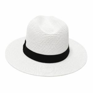 Unisex Wide Brim Straw Fedora Sun Hat Adjustable size rope, Crushable Fedora - Image 20