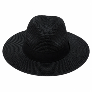 Unisex Wide Brim Straw Fedora Sun Hat Adjustable size rope, Crushable Fedora - Image 2