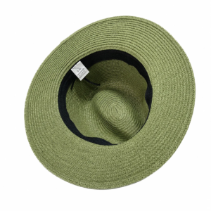 Unisex Wide Brim Straw Fedora Sun Hat Adjustable size rope, Crushable Fedora - Image 27