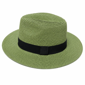 Unisex Wide Brim Straw Fedora Sun Hat Adjustable size rope, Crushable Fedora - Image 25