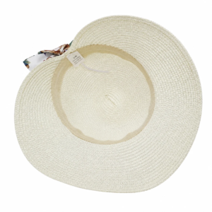 Women’s Wide Brim Straw Sun Hat with Bow Detail - Image 12