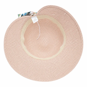 Women’s Wide Brim Straw Sun Hat with Bow Detail - Image 7