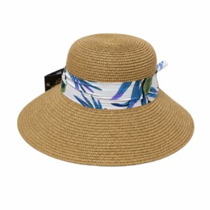 Women’s Wide Brim Straw Sun Hat with Bow Detail - Image 5