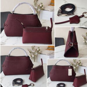 Wine Color Shoulder bag, autumn and winter fashion women  Bag 2 pic in pack - Image 2