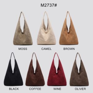 Women's Suede Leather Cross Body Bags Small Quality Shoulder Handbags - Image 7