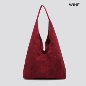 Women's Suede Leather Cross Body Bags Small Quality Shoulder Handbags - Image 9