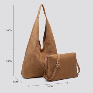 Women's Suede Leather Cross Body Bags Small Quality Shoulder Handbags - Image 4