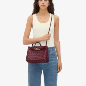 Women's Luxury Woven Top Handle Bag – Crossbody Shoulder Handbag with Adjustable Strap - Image 2