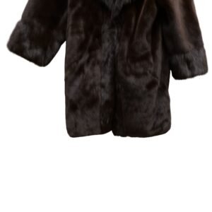 Designer Black, Brown Color Style Fur Coat Women Warm Thick Plush Winter Outerwear Faux 1 Jacket Coat for Girls - Image 10