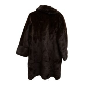Designer Black, Brown Color Style Fur Coat Women Warm Thick Plush Winter Outerwear Faux 1 Jacket Coat for Girls - Image 7
