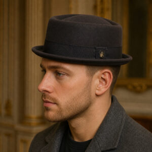 Modern Trending Handmade Wool Morden Unisex Pork Pie Hat - Image 4