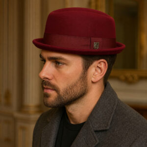 Modern Trending Handmade Wool Morden Unisex Pork Pie Hat - Image 2
