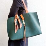 Tote Bag Set of 2 with Zipper Pouch & Scarf Big Size – Large Shoulder Bag for Office, University & Daily Use